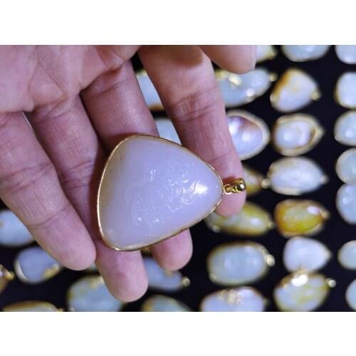 Natural hetian jade pendant handcarved necklaces pendants with gold 925 sterling silver necklace women men silver 925 jewelry