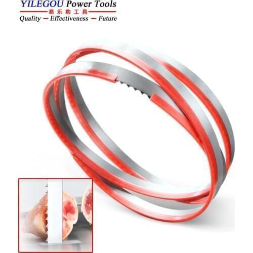2 Pieces 1900mm Band Saw Blades Cutting Bone and Meat 1900*16*0.55mm*4Tpi Meat Band Saw Blades 1900*16mm Bone Saw Blades