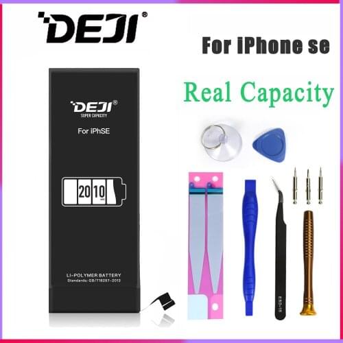 DEJI Li-ion polymer Real Original Batteries For 5SE iPhone high capacity battery 2010mah Replacement Free Tool Kit Sticker