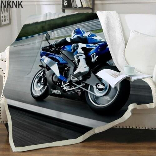 NKNK Brank Motorcycle Blankets Gothic Bedspread For Bed Rock Bedding Throw Game Thin Quilt Sherpa Blanket Animal Vintage Adult