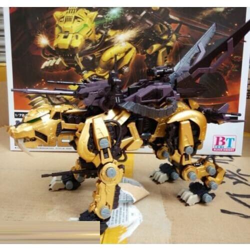 2019 new BT 1/72 ZOIDS Saber tiger gold Gundam Assembled model kits Anime Action Figure Toys assembly gift with original box