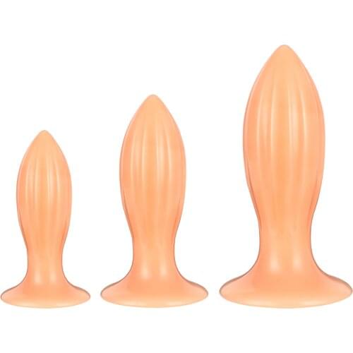 Anal Sex Toys Cone-Shape Anal Dilator Dildos Healthy PVC Huge Anal Plug Stimulates the Vagina and Anus Massage Prostate Sex Toys