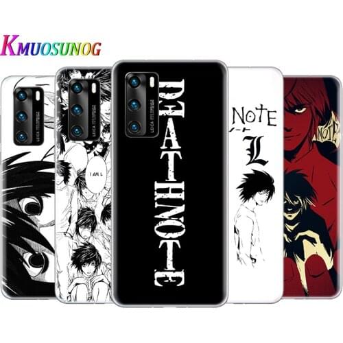 Transparent Cover Anime Manga Death Note Ryuk For Huawei P40 Lite E P30 P20 P10 P9 P8 Pro Plus Lite mini 2019 Phone Case