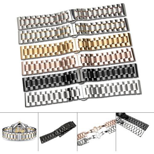 14/16/17/18/19/20/21/22/23/24mm Watch Band Strap Stainless Steel Watchband Bracelet TT@88