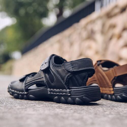 Men Sandals New Summer Leisure Beach Men Shoes Fashion Outdoor Casual Shoes Slippers Breathable Male Beach Sandals Big Size 48