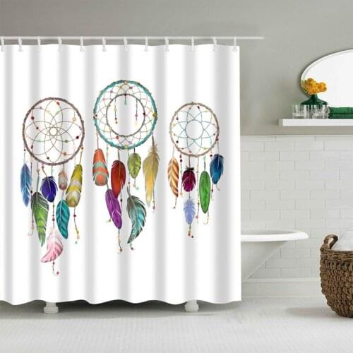 Household Dreamcatcher Dream Shower Curtain Mouldproof Waterproof Polyester Washable Bath Decor Shower Curtain 150*180 180*180