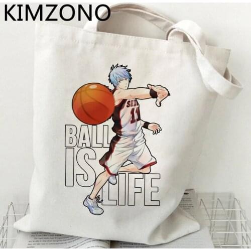 Kuroko No Basket shopping bag eco reusable canvas bolsa tote bag reciclaje bolsas ecologicas sac cabas fabric cabas