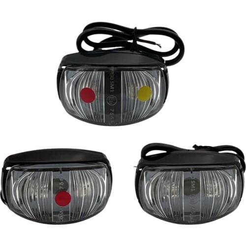 LED outline marker lamps clearance front outline cab marker lights E4 approved WHITE trailer parts