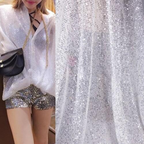 1.3*1meter Sequins Cloth for diy Evening Dress Wedding Decoration party Background Fabrics