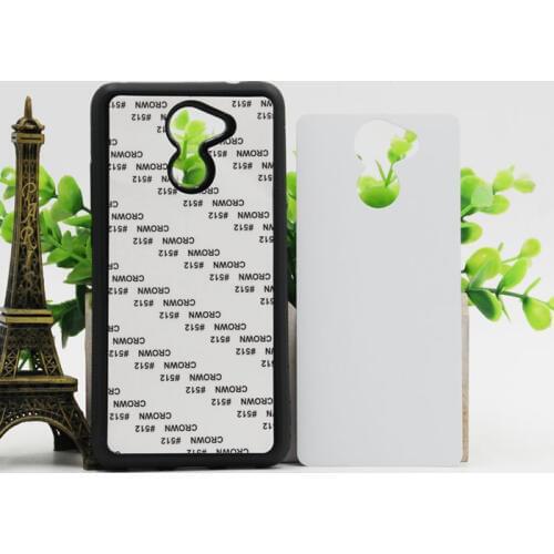 Wtsfwf DIY 2D Sublimation rubber TPU+PC Blank Case for Huawei Enjoy 7 plus Y7 2017 with Aluminum Inserts and glue