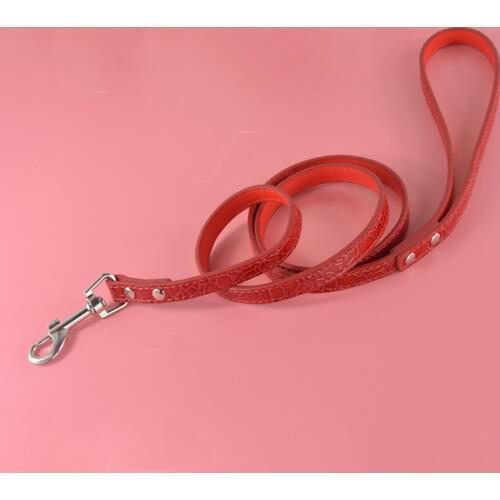 10 Pieces/Lot)Wholesale 120 cm Length PU Leather Dog Leash Crocodle Pattern Pet Dog Leash Lead for Daily Walking