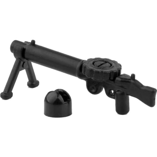 10 Pcs/lot Military Series Heavy Machine Gun Weapon Bricks Building Blocks Soldier Amry Model Toys for Children X308