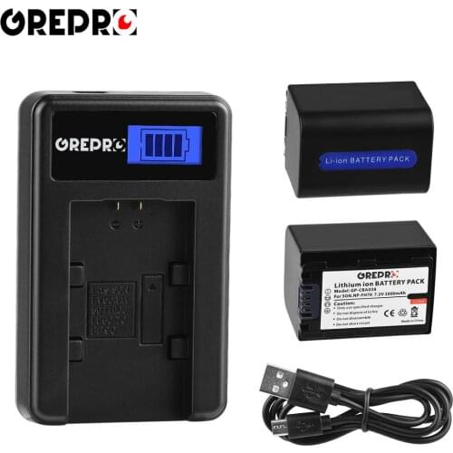 2Pcs 2000mAh NP FH70 NP-FH70 NPFH70 Battery + LCD USB Charger for Sony NP FH50 FH100 A230 A330 A290 A380 DSC-HX1 HX100 HX100V