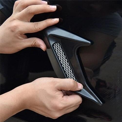 2pcs Car Auto Side Vent Air Flow Fender Intake Sticker Car Simulation Side Vents Decorative High Quality And Brand New On Sales