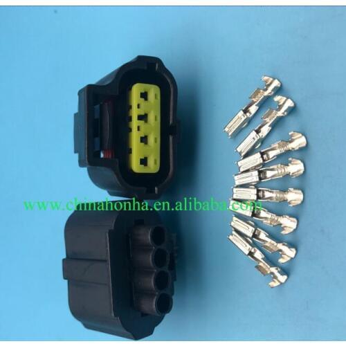 20 pcs 4 Pin 178399-2 / 184046-1 Female Throttle Sensor Plug TPS Connector For 1JZ-GTE 2JZ-GTE Waterproof Automotive
