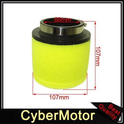 68mm Dual Stage Air Filter For Arctic Cat 400 454 500 Replace OEM 0470-391 0470-322