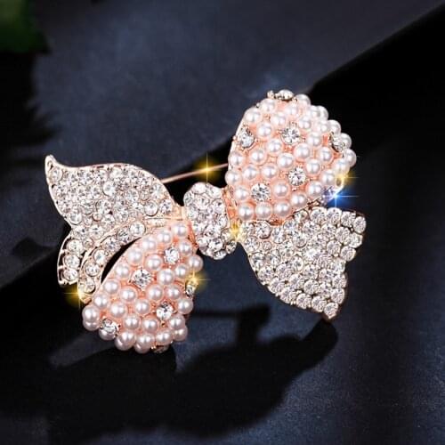 Ajojewel Brooches Bow On Clothes