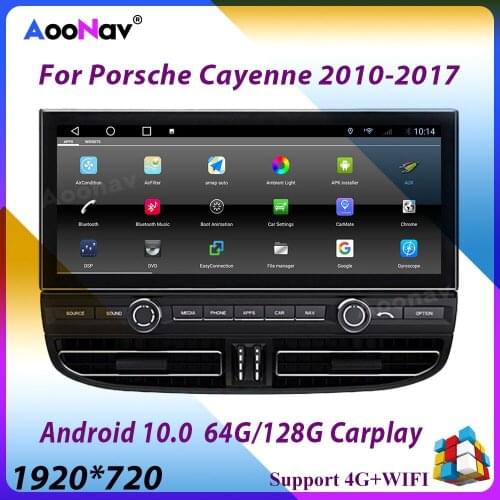 12.3 Inch Android 10.0 Car Multimedia Player Radio For Porsche Cayenne 2010-2017 Audio GPS Navigation Stereo Receiver Head Unit