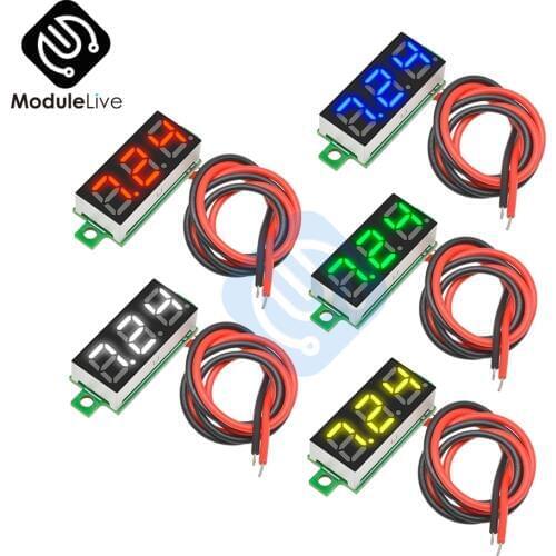 0.28" 0.28 inch DC 3.5-30V Super Mini Digital LED Car Voltmeter Voltage Volt Panel Meter Battery Monitor Red Green Yellow White