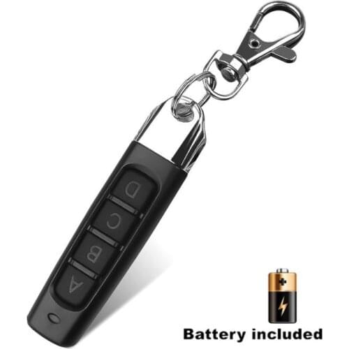 ABCD 4 Keys Keychain 433Mhz Wireless Remote Control Receiver Module RF Transmitter Electric Cloning Gate Garage Door For Home