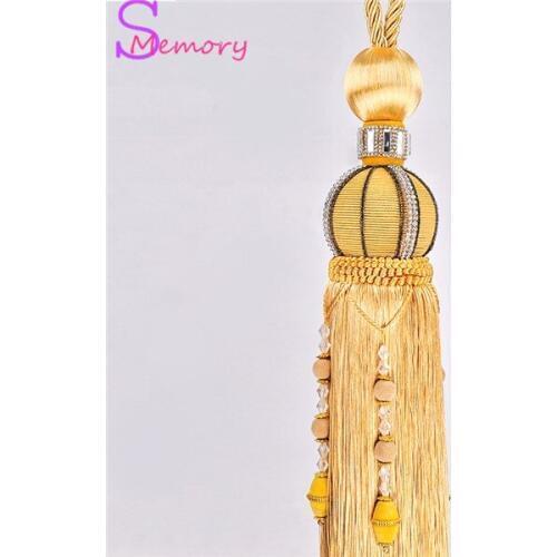Big ball European curtain tassels hanging ball tie strap holder accessories home decor
