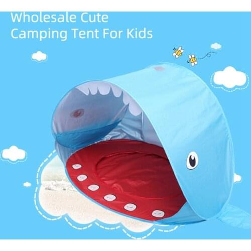 Baby Ball Pool Games Beach Tent Waterproof Children Portable Sunscreen Swimming Pool Kids Printed Shark Play House Tent