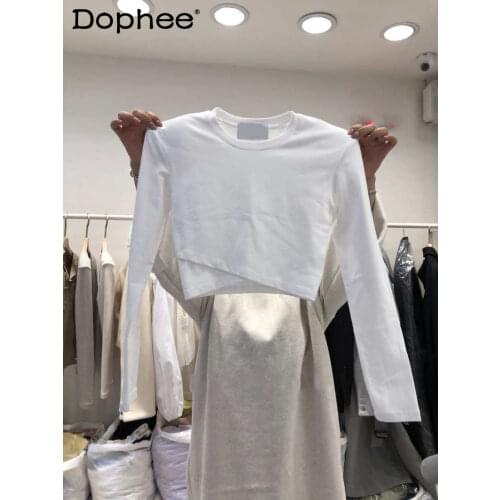 Женские однотонные футболки Dophee China At AliExpress
