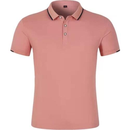 Summer collar short sleeve T-shirt polo unlined upper garment business mens and womens clothes