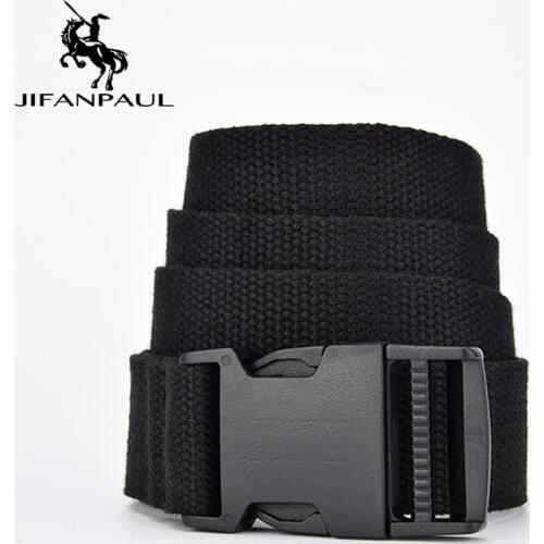 JIFANPAUL Womens new soft fabric fashion belt army tactical belt outdoor training travel adjustable leisure best hot slae strap