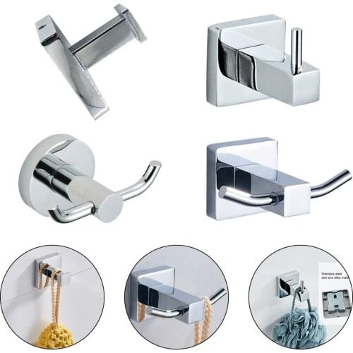 Hooks for Bathroom Kitchen Hanger Stainless Steel Wall Hook for Keys Coat Towel Hook Robe Hook Bathroom Hardware