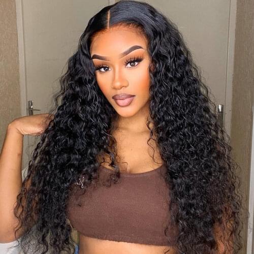 Curly Human Hair Wigs 150 180 250 Density Lace Wig Pre Plucked Lace Front Human Hair Wigs Pixie Cut Wig 13x4 Short Bob Wig Remy