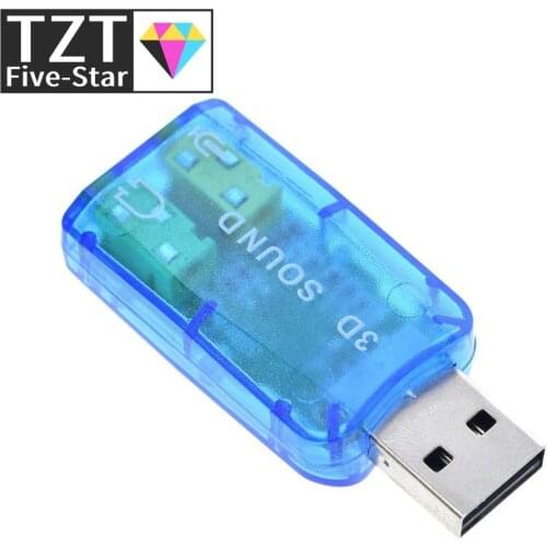 CM108 Chipset USB 2.0 to 3D AUDIO SOUND CARD ADAPTER VIRTUAL 5.1 CH Sound Track