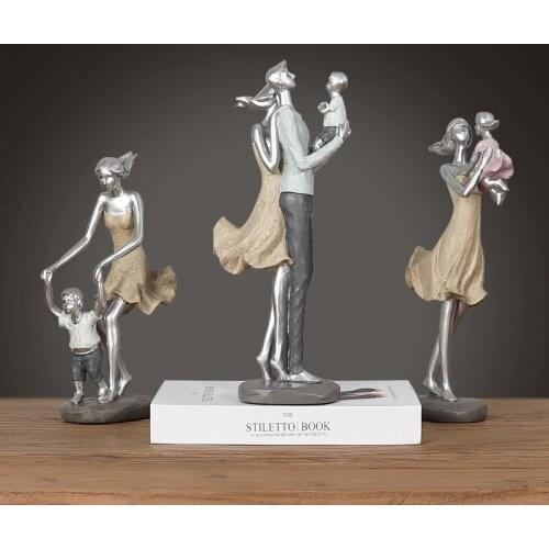 [New] Nordic warm family furnishings Valentines Day wedding gift modern TV cabinet happy family living room decoration