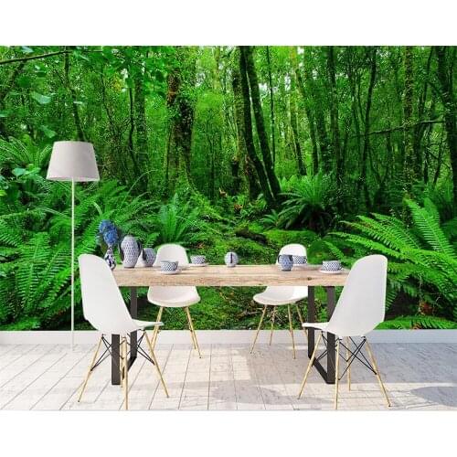 Beibehang Custom wallpaper furniture decoration green landscape mural living room bedroom TV background walls mural 3d wallpaper