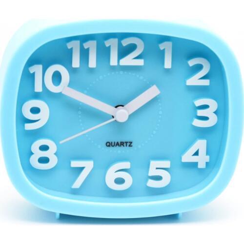 Ultra-quiet Lovely Table Desk Alarm Clock for Kids Children Boys Girls,Red/Yellow/White/Green/Pink