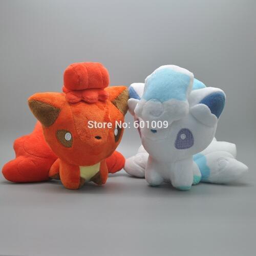 2 Styles Alola Vulpix 6" Plush Doll For Kids Soft Animal Dolls Retail