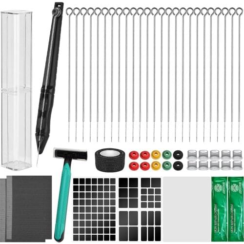 Atomus Manual 3D Tattoo Pen Tattoo Kit DIY Tattoo Supply Tattoo Grommets Ink Cups & Needles Set for Tattoo Artists