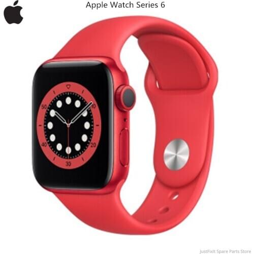 New Original Apple Watch Series 6 GPS 40MM/44MM Aluminum Case with New Colors Red/Blue Sport Band Remote Heart Rate Smartwatch