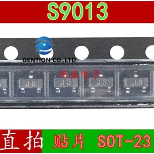 50PCS Triode J3 S9013 MMBT9013 SOT23 in stock 100% new and original