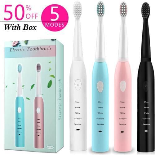 Ultrasound Smart Toothbrush Dental Scaler Sonic Tooth Vibrition Cleaner Home Portable Remover Stains Brush Set AllDropshipping