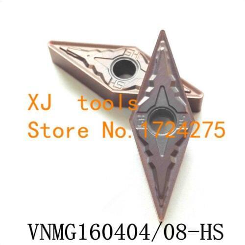 10PCS VNMG160404 HS/ VNMG160408 HS carbide CNC inserts,CNC lathe tool,apply to stainless steel and steel processing,MVUNR/MVQNR