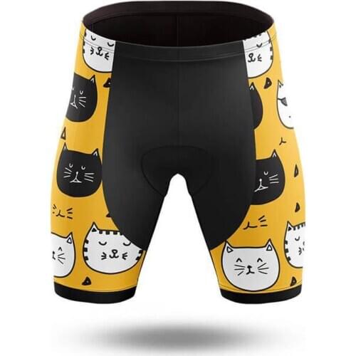 SPTGRVO Lairschdan yellow cat 2020 women Cycling Shorts Summer Breathable 3D Pad Bike Tights MTB shorts Bicycle Shorts
