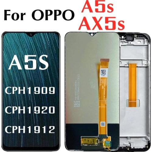 6.2 inch For OPPO AX5S A5S LCD CPH1920/1909/1912 Display Touch Screen Digitizer Sensor touch Panel Glass Assembly Replacement