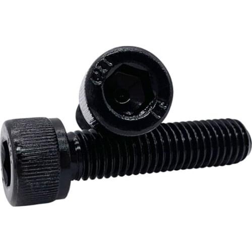 2pcs M16 Allen screws cylindrical head screw mechanical bolts knurled hex socket bolt alloy steel black color 100mm-150mm long