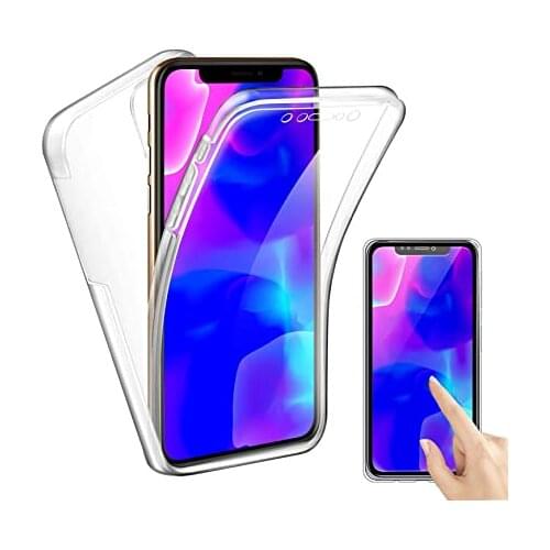 360 Full Body Case for iPhone 12 11 Pro XR XS Max 8 7 6 Plus 5S SE 2020 Double Side Silicone TPU Funda Transparent Protect Cover