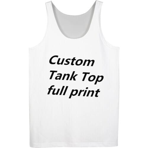 3D Print Diy Custom Design Fashion Men Tank Top Fitness Undershirt Womens Sexy Vest Drop Shipping Wholesalers For Drop Shipper