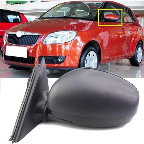 Lofty Richy 5pin For Skoda Fabia MK2 2007-2015 Car-Styling Heated Electric Wing Side Rear Mirror assembly Reversing Mirror Assy