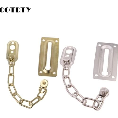 Safety Sliding Chain Door Guard Polished Chrome Hotel Office Security Bolt Locks