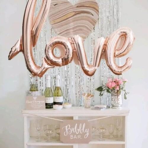 Large LOVE Letter Foil Balloons Wedding Decoration Heart Ballons Valentines Birthday Party Decorations Adult Party Supplies