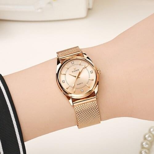 Watches Women 2019 Top Luxury Brand Small Dress Diamond Watch Women Bracelet Rhinestone Wristwatch Women Montre Femme 2019